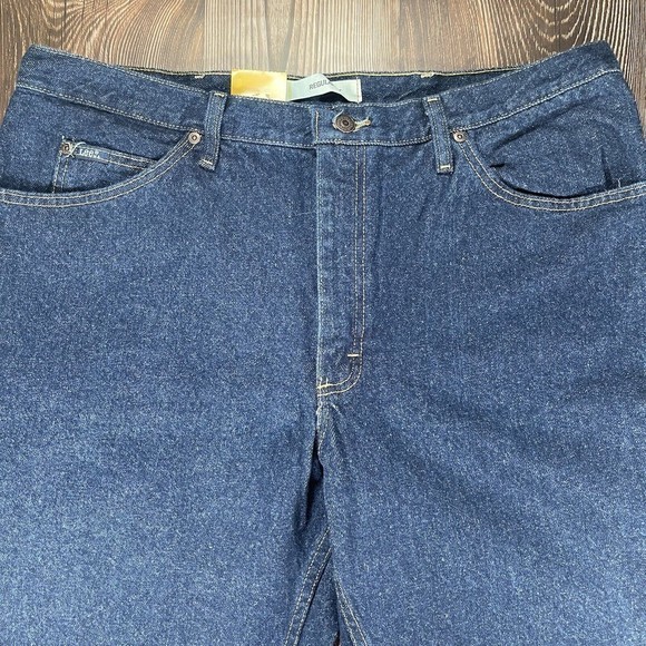 NWT‎ Vintage Lee Regular Fit Men's 40 x 30 Dark Pepper Wash Straight Leg Jeans - Picture 5 of 13